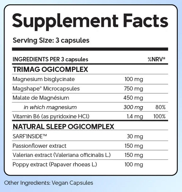Supplement Facts — OGISLEEP® + TRIPLE MAG